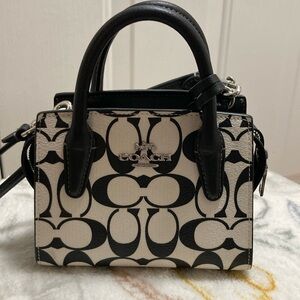 Coach Black and White Women's Handbag